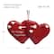 4.25" Red & White So Happy Together Hearts Valentine's Day Ornaments, 24ct.